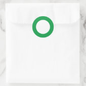 Rond Bordures larges - Sticker Cercle d'alerte verte (Sac)