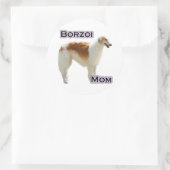 Rond Borzoi Mom 4 - Sticker (Sac)