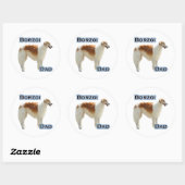 Rond Borzoi Papa 4 - Sticker (Feuille)
