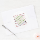 Rond Boston Terrier Naughty ou Nice - Sticker (Enveloppe)