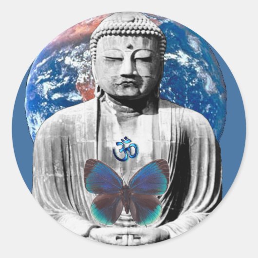 Rond Bouddha Attend Sticker (Devant)
