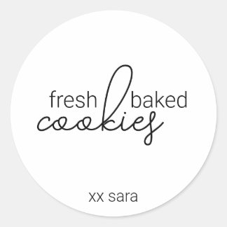 Rond Boulangerie Cookie Enveloppe cadeau Sticker