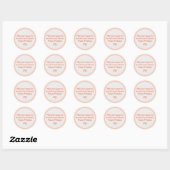Rond Bountiful & Blessed Holiday Round Sticker (Feuille)
