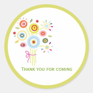 Rond Bouquet Fête des mariées Favoriser Sticker