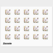 Rond Bouteille-papillon Sticker (Feuille)
