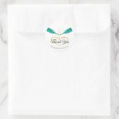 Rond Bouteilles de Champagne Sticker Mariage Classic Ro (Sac)