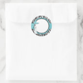 Rond Boutique Chic Sticker Aqua (Sac)