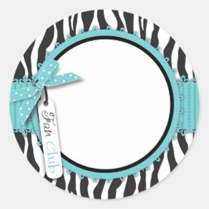 Rond Boutique Chic Sticker Aqua