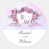 Rond Boutique de monogramme Regal & Sticker Mariage Flo (Devant)