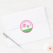 Rond Bouton Anniversaire Fête Favoriser Balise Sticker (Enveloppe)
