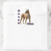 Rond Boxer Mom 4 - Sticker (Sac)