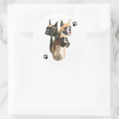 Rond Boxer Trio - Sticker (Sac)