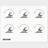 Rond Boy Fairy Riding Sur Turtle Sticker (Feuille)