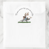 Rond Boy Fairy Riding Sur Turtle Sticker (Sac)
