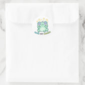 Rond Brain Not Working Frog Sticker Cute Confused Frog  (Sac)