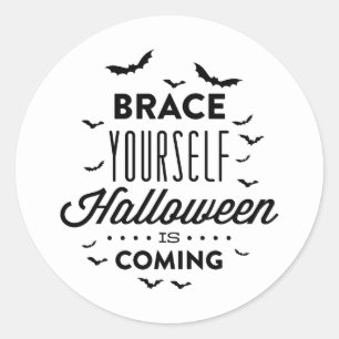 Rond BRASSEZ-VOUS HALLOWEEN Sticker Halloween