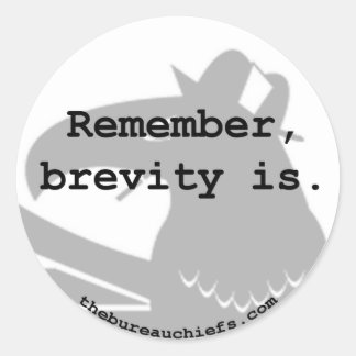 Rond Brevity est Sticker
