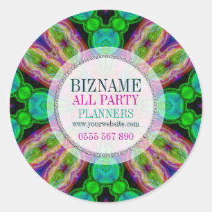 Rond Bright Fun & Colorant produit d'entreprise Sticker