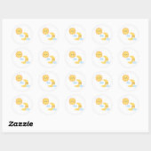 Rond Brighter Together - Sun & Moon sticker (Feuille)