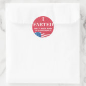 Rond Briser le vent sur le sticker de vote (Sac)