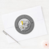 Rond BSU Logo Sticker (Enveloppe)