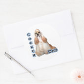 Rond Buff Cocker Spaniel Papa 4 - Sticker (Enveloppe)