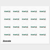Rond Bulgarie - En Sticker Chinois (Feuille)
