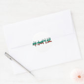 Rond Bulgarie - En Sticker Chinois (Enveloppe)