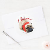 Rond Bullmastiff I Believe - Sticker (Enveloppe)