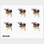 Rond Bullmastiff Trio 2 - Sticker (Feuille)