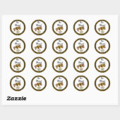 Rond Bumble Bears Blessé Sticker (Feuille)