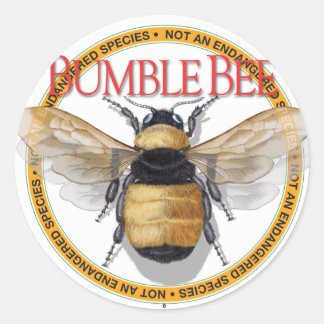 Rond Bumble Bee Sticker