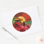Rond Bumble Bee Sticker (Enveloppe)