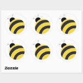 Rond Bumble Bee Sticker (Feuille)