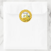 Rond Bumble Bee Sticker (Sac)