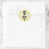 Rond Bumblebee Illustration Sticker (Sac)