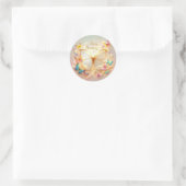 Rond Butterfly birthday sticker  (Sac)