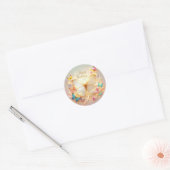 Rond Butterfly birthday sticker  (Enveloppe)