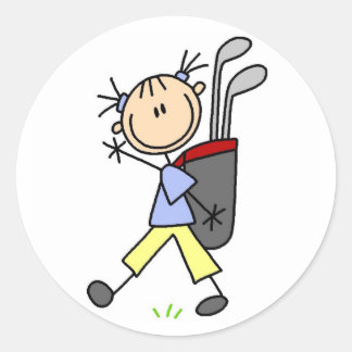 Rond Caddy Portant Le Sticker À Sac De Golf