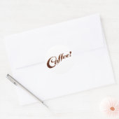 Rond Café - Sticker circulaire (Enveloppe)