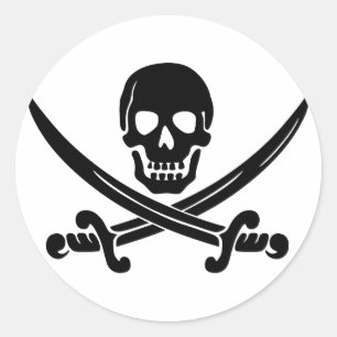 Rond Calico Jack Sticker