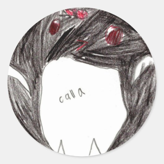 Rond Calla : Sticker en cercle (Devant)