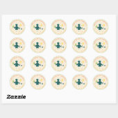 Rond Camp Chaos Chaperone Parent Badge Sticker (Feuille)