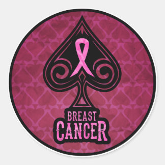 Rond Cancer du sein - Sticker - Édition Pique