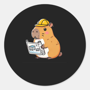 Rond Capibara Architecte Plans Et Sticker De Constructi