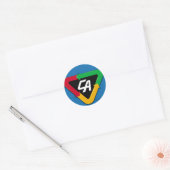 Rond Captain Action Logo Sticker (Enveloppe)