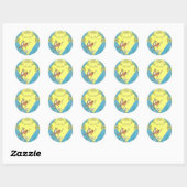 Rond Cardinal Sticker feuille (Feuille)
