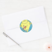Rond Cardinal Sticker feuille (Enveloppe)