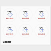 Rond CartesKis - Sticker Emblem (Blanc) (Feuille)