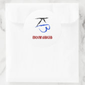 Rond CartesKis - Sticker Emblem (Blanc) (Sac)